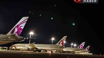 Katar uçakları İstanbul Havalimanı’ndan ayrılarak Doha'ya hareket etti