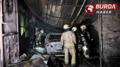 Bahçelievler’de oto tamirhanede korkutan yangın!