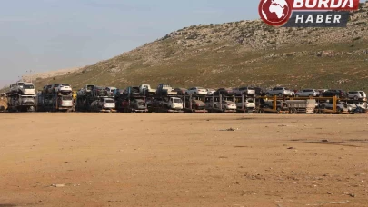 Uzak Doğu’dan getirilen yüzlerce ikinci el araç Suriye’ye taşınıyor