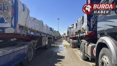 Gazze Şeridi’ne insani yardım getiren tırları çeteler yağmaladı.