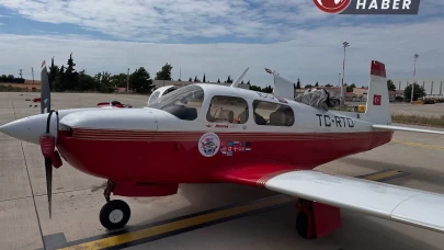 Bayburt’ta özel bir jet henüz belirlenemeyen bir nedenle düştü.