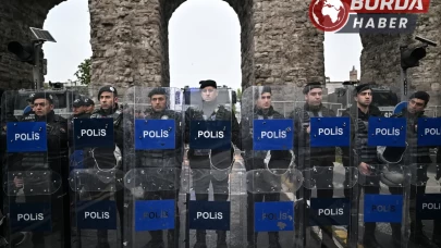 Saraçhane’de polis ekiplerine yabancı madde atan kişilere müdahale!