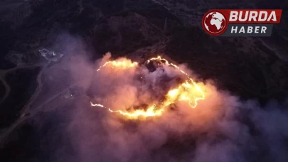 Manisa'da yastığındaki keneyi yakmak isterken ormanı yaktı.