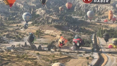 Kapadokya’da Balon Festivali başladı: 27 ülkeden 38 balon