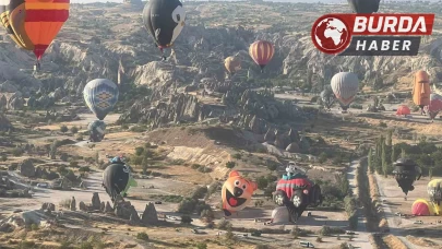 Kapadokya’da Balon Festivali başladı: 27 ülkeden 38 balon