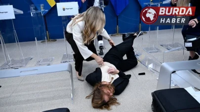 İsveç’in yeni Sağlık Bakanı Lann, basın toplantısında bayıldı.