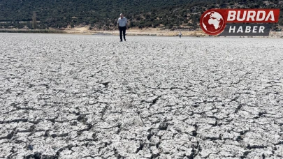 Eğirdir Gölü kuraklık nedeniyle ortadan ikiye bölündü.
