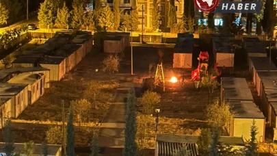 Boşaltılan konteyner kent, madde bağımlılarının yeni mekanı oldu.