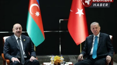 Cumhurbaşkanı Erdoğan, Cumhurbaşkanı İlham Aliyev’le görüştü.