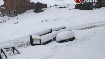 Kaçkar Dağları’nda kar kalınlığı yarım metreyi geçti.