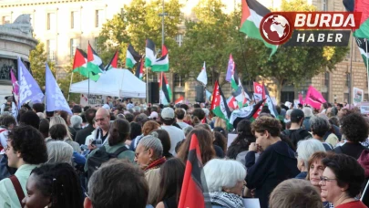 Paris’te protesto: "Katil Netanyahu, Filistin Filistinlilerindir"
