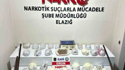 Elazığ'da 30 Kilo Eroin Ele Geçirildi, 4 Kişi Gözaltına Alındı