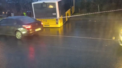 Arnavutköy'de İETT Otobüsü Kontrolden Çıkarak Ormanlık Alana Uçtu