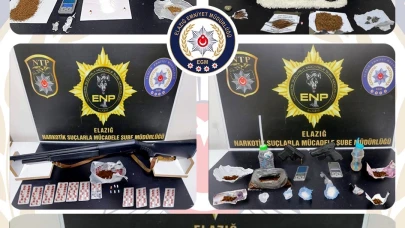 Elazığ'da Uyuşturucu ve Silah Operasyonunda 17 Şüpheli Tutuklandı