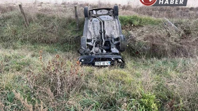 Lüleburgaz'da Otomobil Şarampole Yuvarlandı: Bir Yaralı