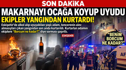 "Uykuda Unutulan Makarnanın Yangını İtfaiyeyi Harekete Geçirdi!"