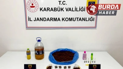 Karabük'te 4.504 Gram Sıvı Amfetamin ve 944 Gram Bonzai Ele Geçirildi