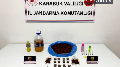 Karabük'te 4.504 Gram Sıvı Amfetamin ve 944 Gram Bonzai Ele Geçirildi