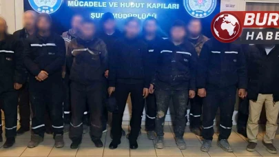 Bursa'da Göçmen Kaçakçılığı Operasyonu: 13 Kaçak Göçmen Yakalandı