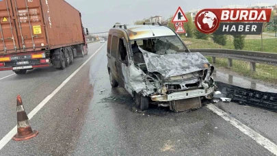 Faciadan dönüldü, yanan araçtan sürücü son anda kurtarıldı