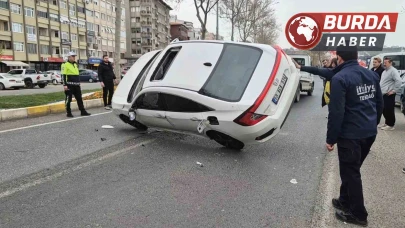 Otomobillerin karıştığı kazada 1 kişi  yaralandı