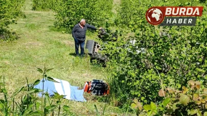 Emekli polis devrilen traktörün altında hayatını kaybetti