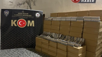 50 bin paket kaçak sigara ele geçirildi