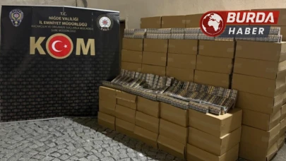 50 bin paket kaçak sigara ele geçirildi