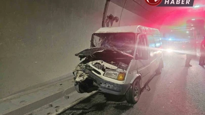 Osmangazi Tüneli içindeki trafik kazasında, 3 kişi yaralandı