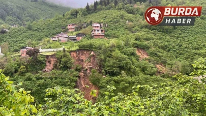 Giresun’da heyelan riski nedeniyle 33 konut tahliye edildi