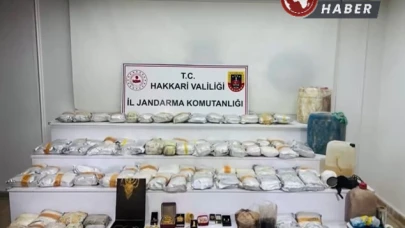 Hakkari’de 626 kilo uyuşturucu ele geçirildi
