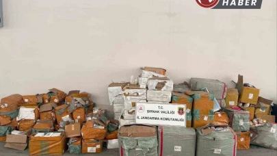 Şırnak’ta operasyon: 77 milyon liralık kaçak ürün ele geçirildi