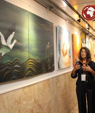 Çorum'da Şehit Öğretmenler Anısına Resim Sergisi Açıldı