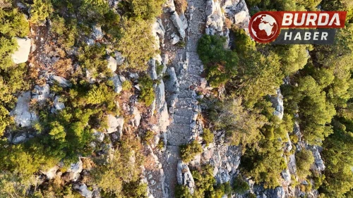 Antalya'nın Köklü Tarihi Kervan Yolu Havadan Görüntülendi