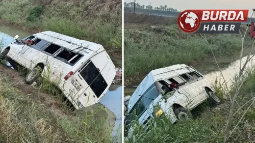Adana'da Minibüs Sulama Kanalına Devrildi: 18 Yaralı