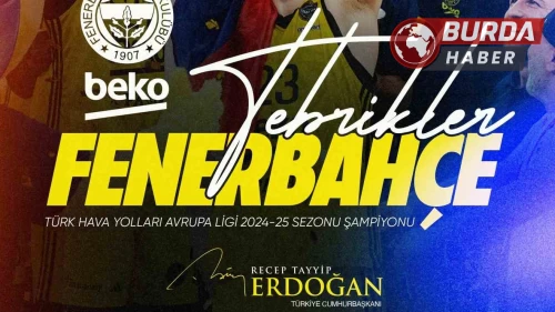 Cumhurbaşkanı Erdoğan Fenerbahçe’yi tebrik etti.