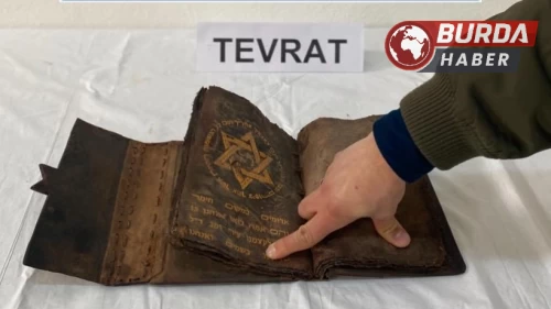Akpınar’da 7 asırlık el yazması Tevrat ele geçirildi