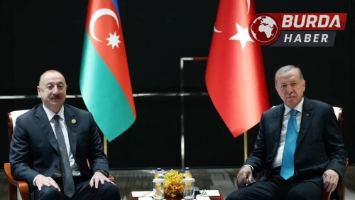 Cumhurbaşkanı Erdoğan, Cumhurbaşkanı İlham Aliyev’le görüştü.