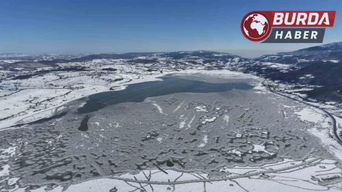 Samsun'un 870 Hektarlık Ladik Gölü Dondu: Kar Göle Can Suyu Oldu