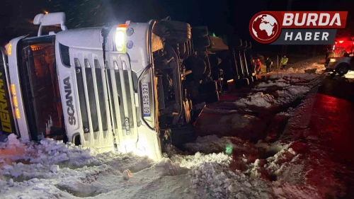Refahiye'de Tır Kazası: 45 Büyükbaş Hayvan Kurtarıldı