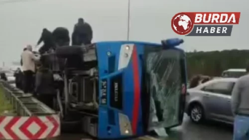 Kağıthane'de Cezaevi Nakil Aracı Devrildi: 19 Kişi Yaralandı