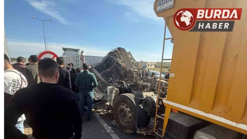Mardin’de kamyon ile tır çarpıştı: 1 kişi yaralandı