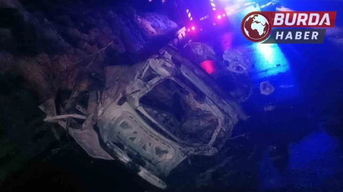 Alanya’da takla atan otomobil alev aldı: 2 kişi öldü