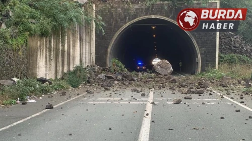 Artvin’de Sarp Sınır Kapısı yolunda heyelan meydana geldi