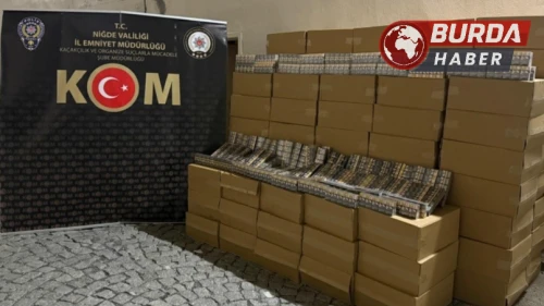 50 bin paket kaçak sigara ele geçirildi