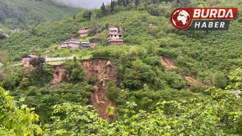 Giresun’da heyelan riski nedeniyle 33 konut tahliye edildi