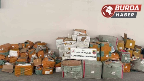 Şırnak’ta operasyon: 77 milyon liralık kaçak ürün ele geçirildi