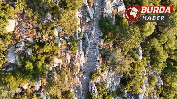 Antalya'nın Köklü Tarihi Kervan Yolu Havadan Görüntülendi