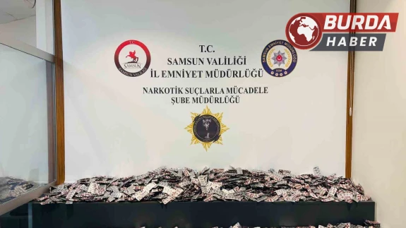 Samsun'da Operasyonda 49 Bin 362 Adet Uyuşturucu Hap Ele Geçirildi