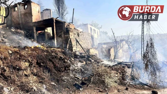 Ankara’da ağaçlık alanda başlayan yangın gecekondulara sıçradı